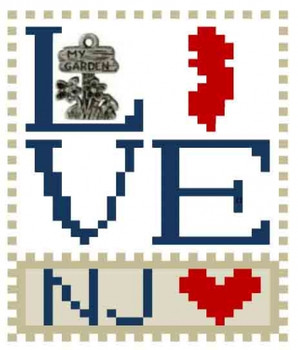 HZLB530 Love New Jersey - Love Bits States Love New Jersey - Love Bits StatesEmbellishment Included by Hinzeit