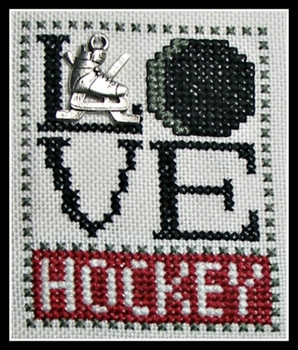 HZLB6 Love Hockey - Love Bits Embellishment Included by Hinzeit