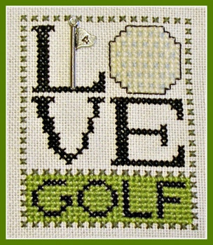 HZLB5 Love Golf - Love Bits Embellishment Included by Hinzeit