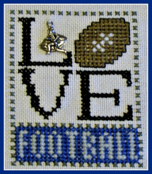 HZLB4 Love Football - Love Bits Embellishment Included by Hinzeit