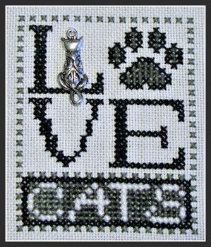 HZLB2 Love Cats - Love Bits Embellishment Included by Hinzeit