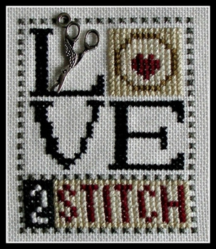 HZLB16 Love 2 Stitch - Love Bits Embellishment Included by Hinzeit