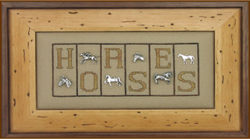 HZMB58 Horses - Mini Blocks Embellishment Included by Hinzeit