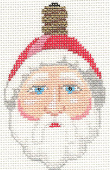 LL517 Labors Of Love Retro Santa Face Bulb 18 Mesh 2.5" x 4"