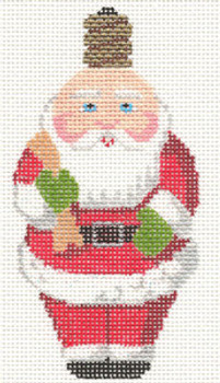 LL513 Labors Of Love Retro Santa Bulb 18 Mesh 2.5" x 4.75"