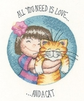 Heritage Crafts HC1282 All You Need Is Love & A Cat - Cats Rule by Peter Underhill