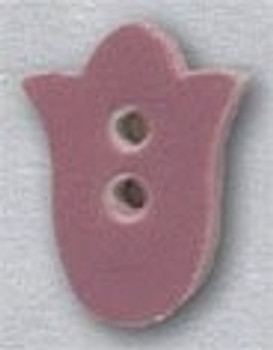 86045P Mill Hill Button Pink Tulip 1/2" x 5/8"