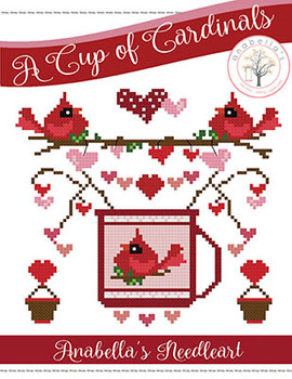 Cup Of Cardinals 84w x 84h by Anabella's 24-1127