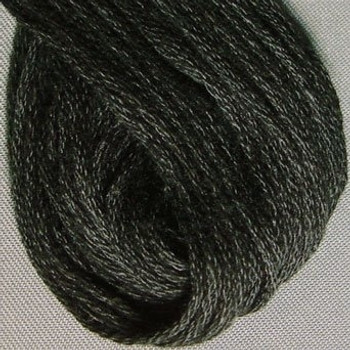 VA128113 Black Dark Cotton Floss 6Ply Skein Valdani