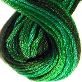 VA12M79  Explosion in Greens Cotton Floss 6Ply Skein Valdani