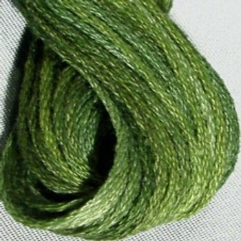VA12H202 Withered Green Cotton Floss 6Ply Skein Valdani