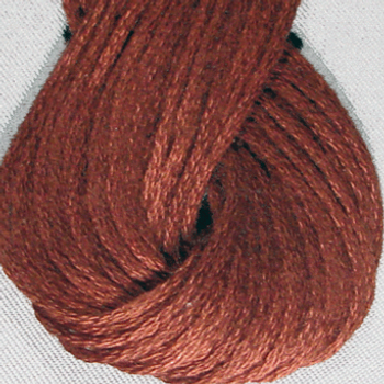 VAS121641 Red Brown Light HD Cotton Floss 6Ply Skein Solid Valdani