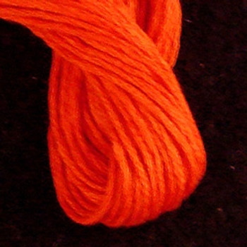 VAS1273 Peach Orange Dark Cotton Floss 6Ply Skein Solid Valdani
