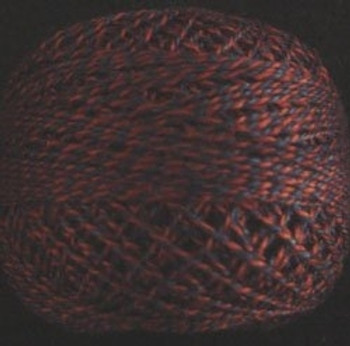 12VAPT9 Dark Red Pearl Cotton Size 12 Ball Valdani