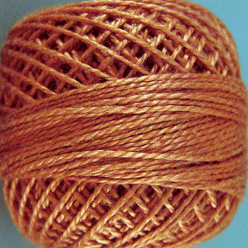 12VAS159 Rusty Pearl Cotton Size 12 Solid Ball Valdani
