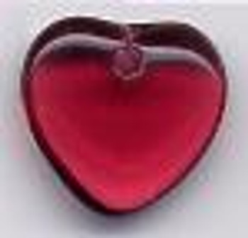 Sweetheart Tree Charm Garnet Cabochon Heart