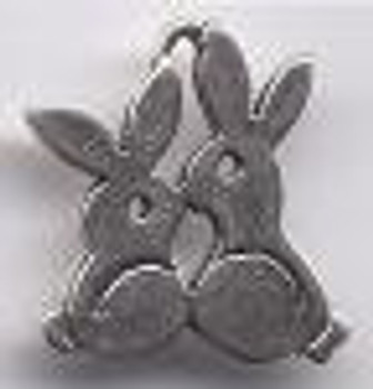 Sweetheart Tree Charm Bunnies (Sterling)