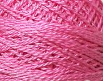 Pink Peony 5VAS458 Pearl Cotton Size 5 Solid Balll Valdani