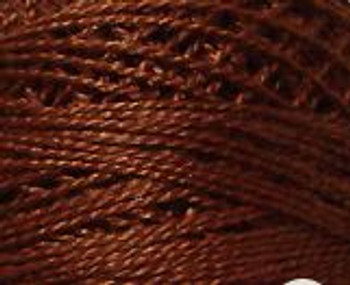 Red Brown Medium Light 5VAS1642 Pearl Cotton Size 5 Solid Ball Valdani