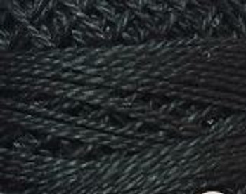 Black Medium 5VAS8112  Pearl Cotton Size 5 Solid Ball Valdani