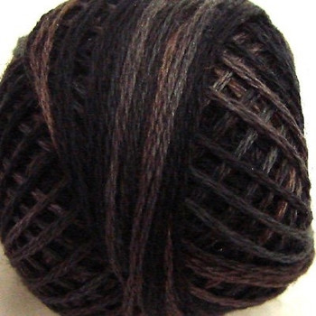 Aged Black 8VAP11 Pearl Cotton Size 8 Ball/Skein Valdani