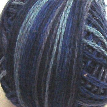 Withered Blue 8VAP7 Pearl Cotton Size 8 Ball/Skein Valdani