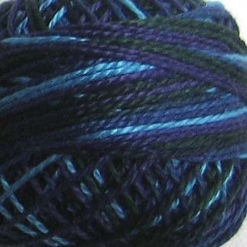 Midnight Seas 8VAM58 Pearl Cotton Size 8 Ball/Skein Valdani