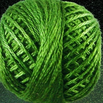 Morning Grass 8VA560 Pearl Cotton Size 8 Ball/Skein Valdani