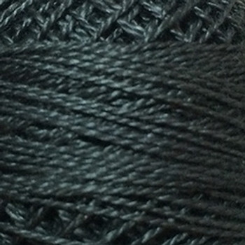 Black Light 8VAS111 Pearl Cotton Size 8 Solid Ball OrSkein Valdani