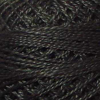 Charcoal 8VAS2 Pearl Cotton Size 8 Solid Ball OrSkein Valdani