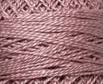 Distant Mauve Light 8VAS881 Pearl Cotton Size 8 Solid Ball Or Skein Valdani