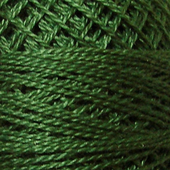 Forest Greens 8VAS39 Pearl Cotton Size 8 Solid Ball Or Skein Valdani