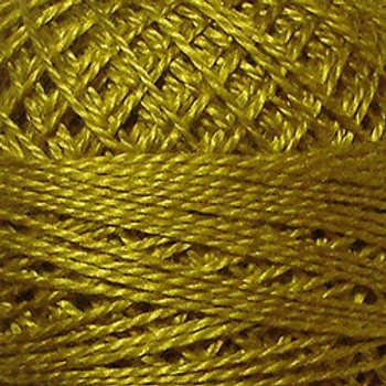 Gold 8VAS152 Pearl Cotton Size 8 Solid Ball Or Skein Valdani