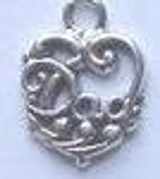 Sweetheart Tree Charm Father's Heart (Sterling)
