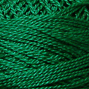 Rich Green Dark 5VAS1252 Pearl Cotton Size 8 Solid Ball Or Skein Valdani