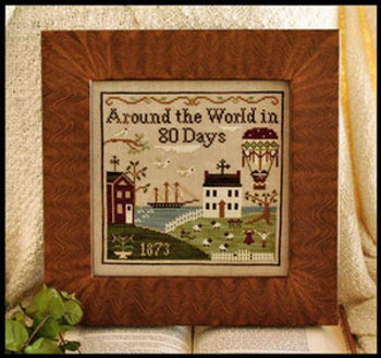 Around The World In 80 Days 107 x 107 Little House Needleworks  12-2108