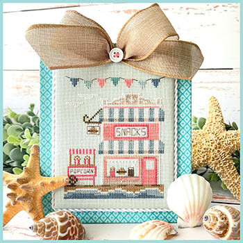 Beach Boardwalk Snack Shop 59w x 71h by Country Cottage Needleworks 23-3216