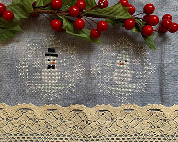 Quirky Quaker Snowfolk 49w x 101h by Darling & Whimsy Designs 23-3112