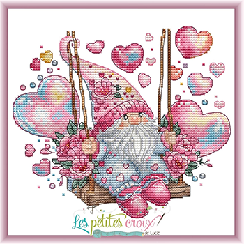 Romantic Gnome by Les Petites Croix De Lucie 24-1075