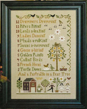 12 Days Of Christmas  129 x 201 Little House Needleworks  11-2466