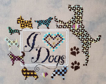 I Love Dogs 130w x 103h by MarNic Designs 21-1646