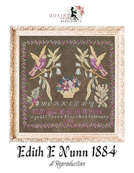 Edith E Nunn 1884 by Quaint Rose Needle Arts 24-1200