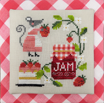 Mouse's Strawberry Jam 59w x 59h by Tiny Modernist Inc 24-1003 TMR420