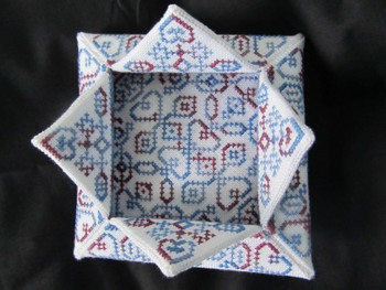 TB270 Cross Stitch Lotus Box by Terri Bay Needlework Designs