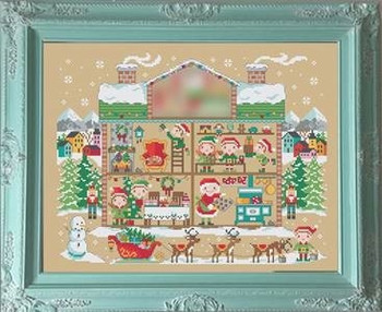 Room 4 - Holiday Mystery Series Santa's House Entire Piece 140h x 179w (5/6) Tiny Modernist Inc 18-2501 YT 18-2500 YT TMR162 