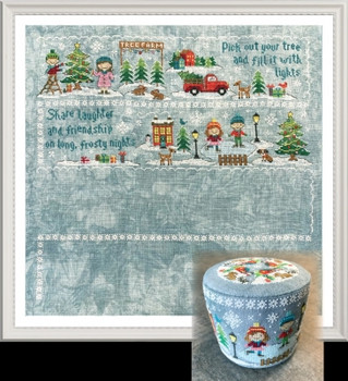 Christmas Village Series Frosty Nights (Part 2/4) 54h x 223w Tiny Modernist Inc 19-2415 YT TMR213