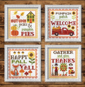 Vintage Autumn Signs 71w x 71h by Tiny Modernist Inc 21-1995 TMR310