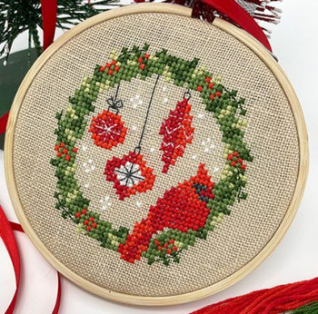 Cardinal Wreath 44w x 42h by Tiny Modernist Inc 23-2986 TMR413