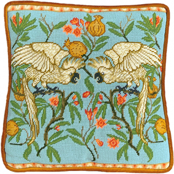 BTTAC19 Cockatoo & Pomegranate Tapestry by Walter Crane Arts & Crafts BOTHY THREADS Needlepoint KIT