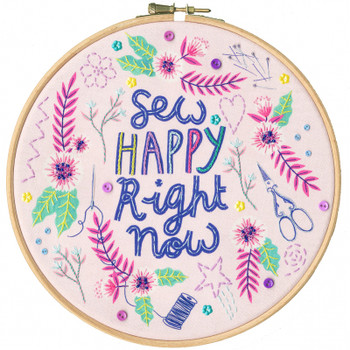 BTELFW4 Sew Happy - Sew Happy by Lee Foster-Wilson BOTHY THREADS Embroidery Kit